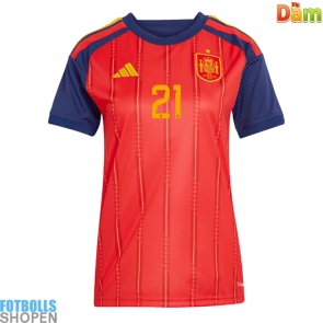 Billiga Spanien Mikel Oyarzabal #21 Hemmatröja Dam VM 2026 Kortärmad